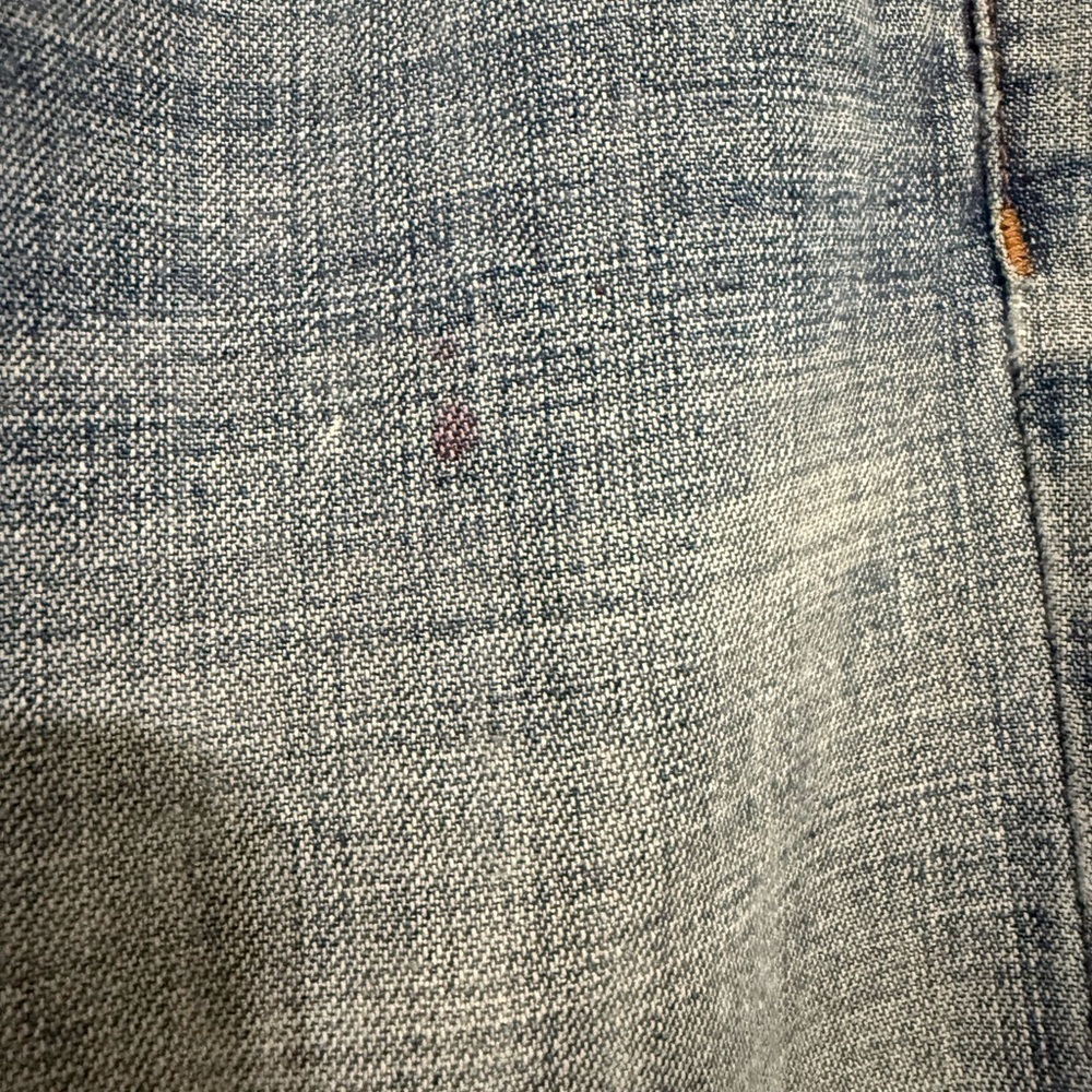 7 For All Mankind Vintage Dojo Wide Leg Flare Jeans Size 30. Orange pocket. - Picture 5 of 6